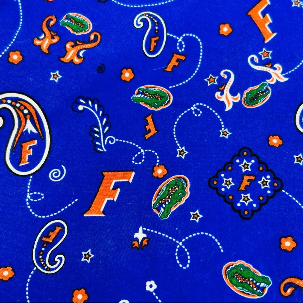 NEW Florida Gators Set of 8 Cotton Placemats, Handmade, Reversible Double Sided